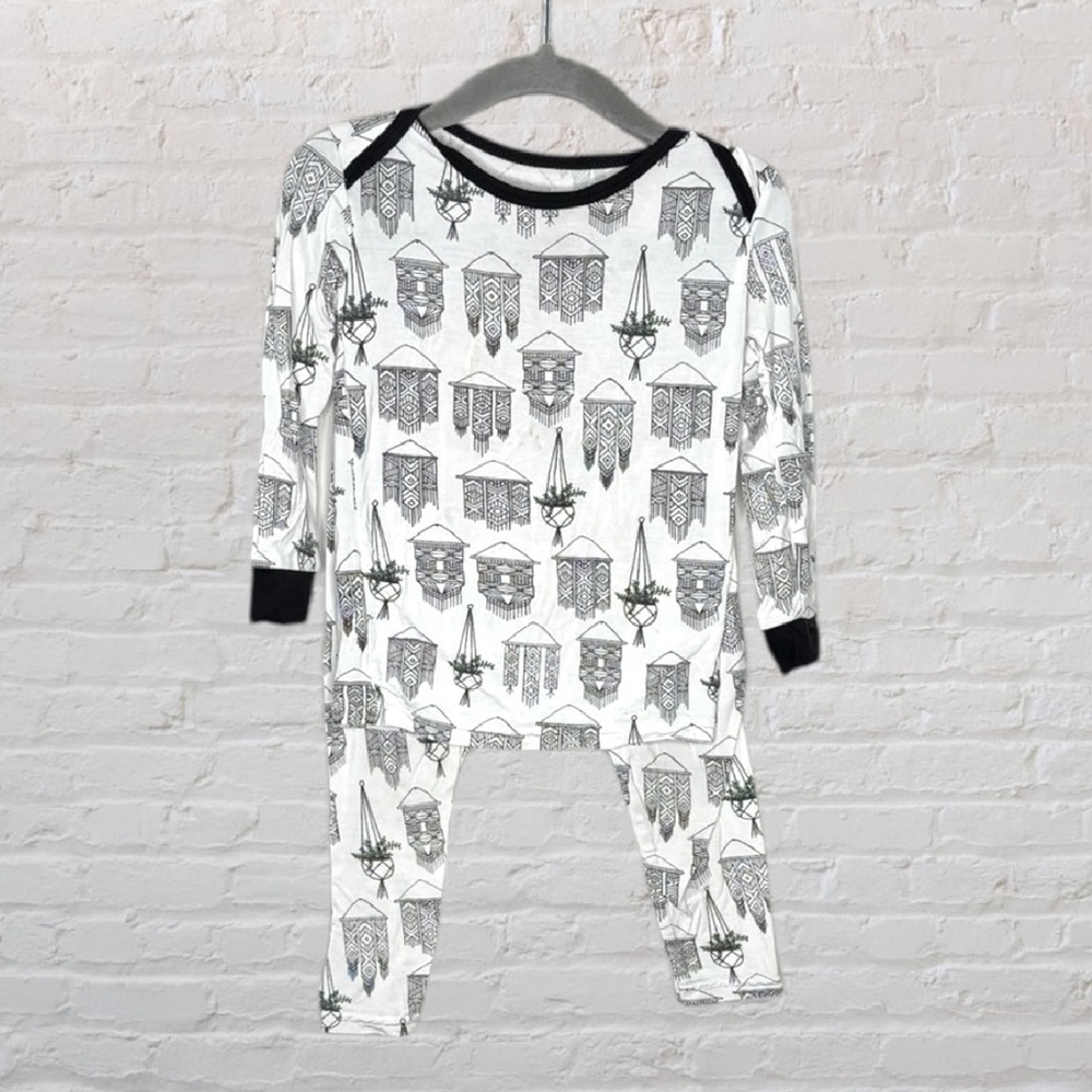 Peregrine Kids Bamboo Macrame Plants Pyjama Set